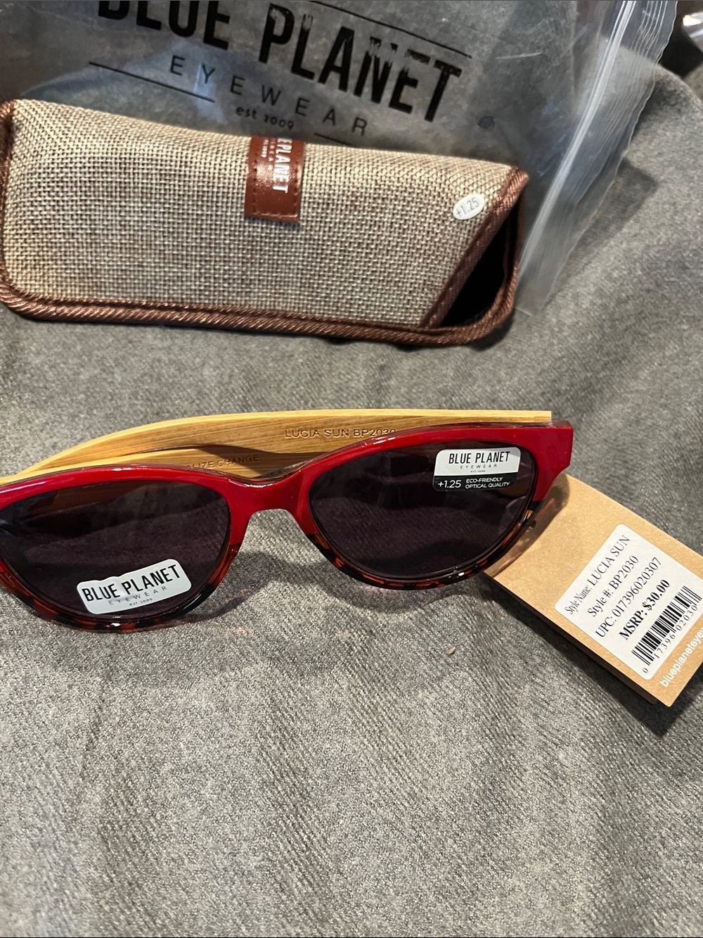 FOR @jblive Two pair Blue Planet Lucia Sun Readers +1.25-NWT - Picture 5 of 8